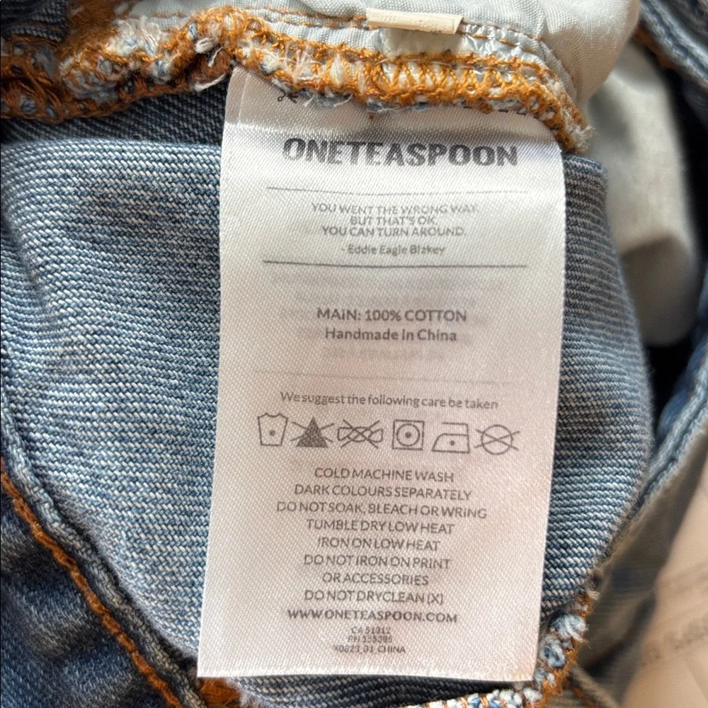 One Teaspoon Streetwalker Y2K High Rise Pleated Balloon Medium Wash Jeans